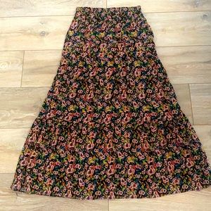 Floral maxi skirt